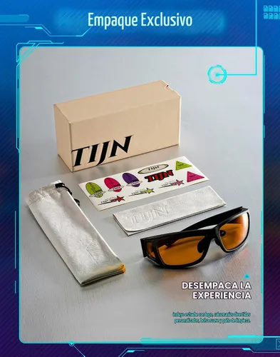 Vista 7 de TIJN Blue Light Glasses for Woman Men Computer Gaming Red Sleep Eyeglasses Orange Bluelight Blocking Amber Lens Screen Use
