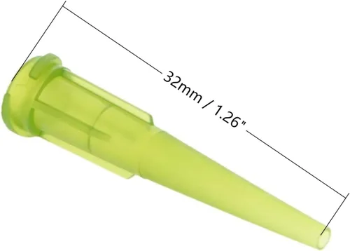 Vista 2 de Utoolmart 120 agujas dispensadoras de líquido de punta roma de plástico de 14 Ga para aplicador de bricolaje de laboratorio de aceite