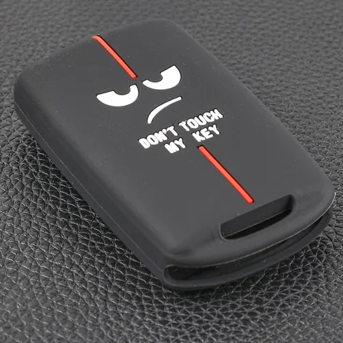 Vista 7 de DON'T TOUCH MY KEY Funda de silicona con 4 botones de control remoto para llave, cubierta de anillo protector para Mazda 3 6 cx5 cx9 cx30 cx50 mx5