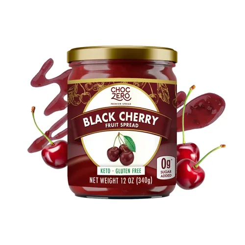 Vista 9 de ChocZero Conservas de arándanos sin azúcar, tarro de 12 onzas Sin alcoholes de azúcar, keto, bajo en calorías, alto en fibra, sin gluten, horneado