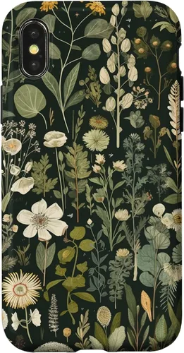 Vista 5 de Olive Green Boho Botanical Wildflowers Funda para iPhone 17