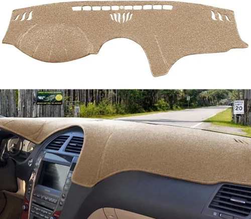 Vista 7 de Funda para salpicadero Fcovergurus de ajuste personalizado para Lexus ES300 ES330, protector de alfombrilla para salpicadero F116 (Beige)