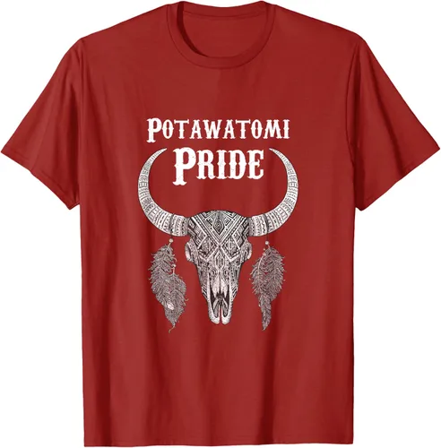 Vista 65 de Potawatomi Pride Tribe Native American Indian Buffalo Camiseta