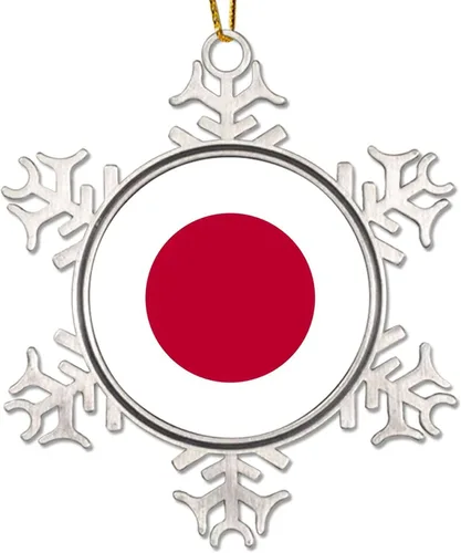 Vista 10 de Adornos de Navidad de Alemania, bandera de Alemania, novedad de metal, copo de nieve, adorno de Navidad, bandera nacional, recuerdo del país