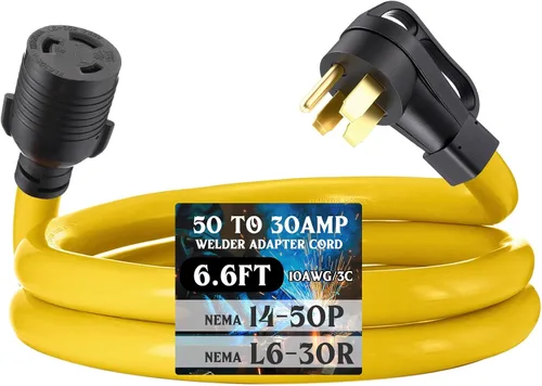 Vista 24 de Tellegloww - Cable adaptador para soldador de 30 amperios NEMA 10-30P a L6