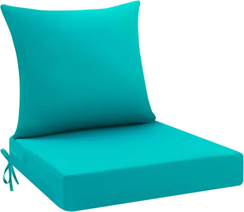 Vista 20 de idee-home Cojines impermeables para asiento de exteriores, para muebles de patio, cojines de repuesto para asiento profundo Hampton Bay