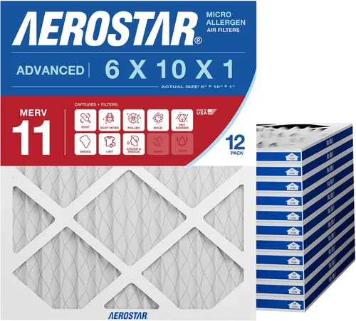 Vista 12 de Aerostar Multi - Filtro de aire de 1 pulgada para aire acondicionado y horno, Blanco