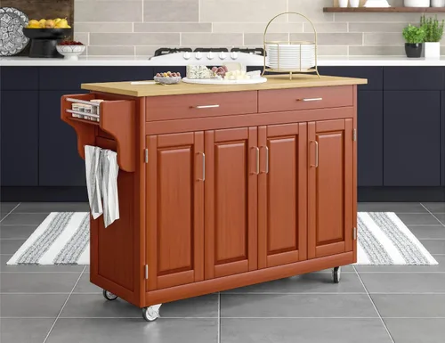 Vista 2 de Carrito gabinete de cocina, de Home Styles Create-a-Cart, Madera Noble, Roble cottage