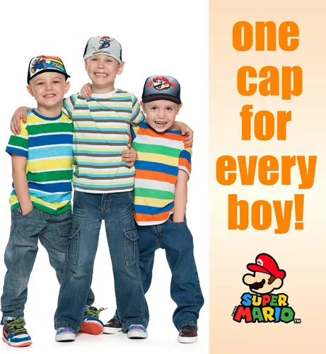 Vista 7 de Nintendo Super Mario - Gorra de béisbol para niños, de 4 a 12 años, muchos estilos y colores, ajustable, 100% algodón