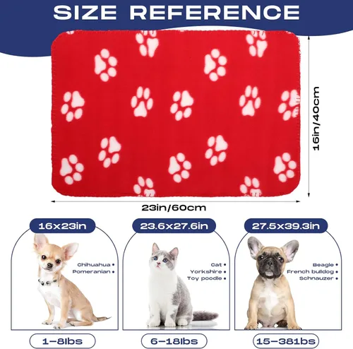 Vista 2 de Chumia 28 Piezas Manta para Cachorros al Por Mayor Manta Pequeña de Forro Polar para Mascotas para Cachorros Perros Gatitos Gatos Mascotas Suave