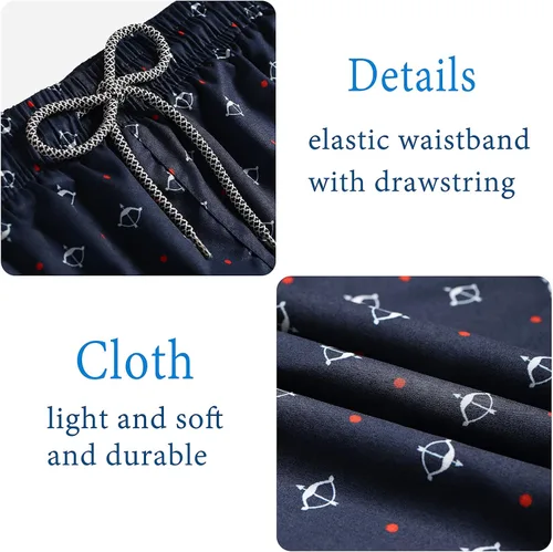 Vista 4 de Biwisy Mens Swim Trunks Quick Dry Beach Shorts Mesh Lining Swimwear Bathing Suits with Pockets