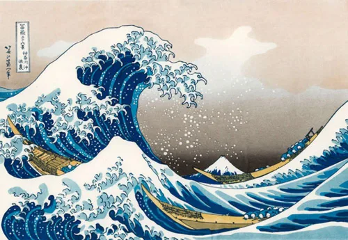 Vista 3 de Hokusai The Wave - Rompecabezas de 1000 piezas