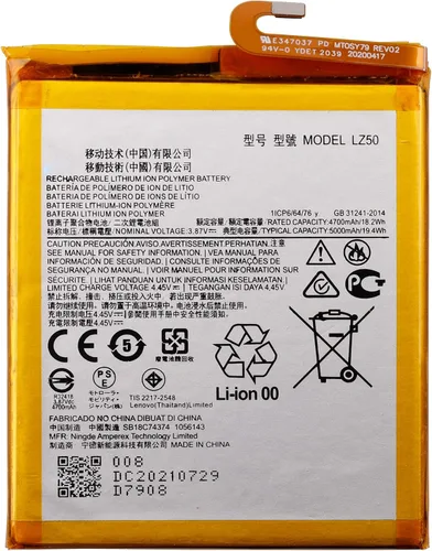 Vista 2 de Nueva batería recargable LZ50 compatible con Moto One 5G XT2075-2 Moto G100 XT2125-4 con herramientas
