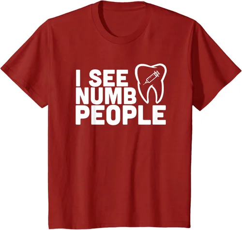 Vista 46 de I see Numb People - Camiseta de regalo para dentista dental, Negro, S