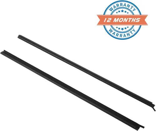 Vista 7 de 2 piezas de moldura de ventana de puerta exterior de automóvil negra, sello de burlete, compatible con Nissan Vehicle 1986-1994 Pickup D21 Hardbody