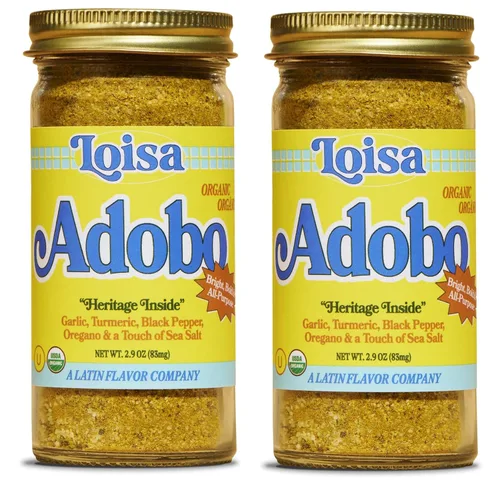 Vista 8 de Loisa Condimento Adobo sin sal, USDA orgánico, sin OMG, sin MSG, sin conservantes, sin colorantes artificiales, sin sabores artificiales, sabor