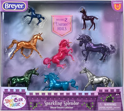 Vista 7 de Breyer Colección Horses Stablemates Pintos & Palominos Juego de 4 caballos Escala 1:32 3.75 pulgadas x 2.5 pulgadas Juguete de caballo