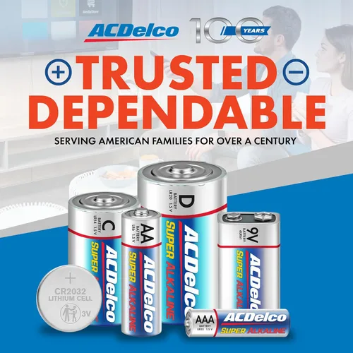 Vista 6 de ACDelco 48 pilas AAA, batería súper alcalina de máxima potencia, 10 años de vida útil, embalaje resellable