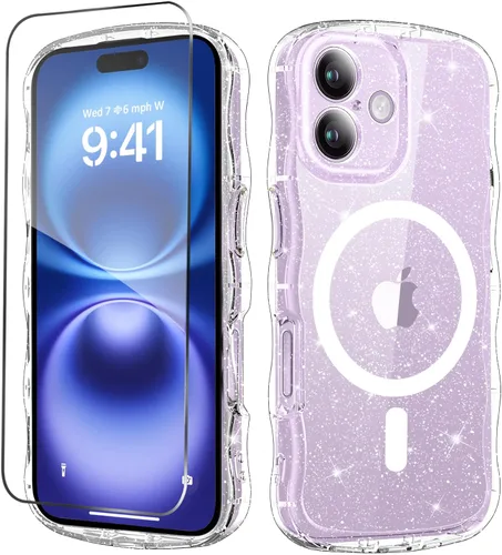 Vista 24 de MIODIK Compatible con Funda para iPhone Air, [Compatible con Magsafe] con Protector de Pantalla y Protección de Cámara Mejorada, Funda Protectora