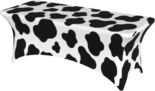 Vista 28 de Mantel rectangular ajustable de elastano elástico con estrellas patrióticas americanas de 4 pies, protector de mesa para fiestas, eventos