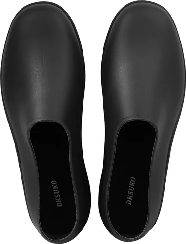 Vista 5 de DKSUKO Zapatos de jardín impermeables para hombre, botas de lluvia para hombre, zuecos de jardín para exteriores con suela antideslizante