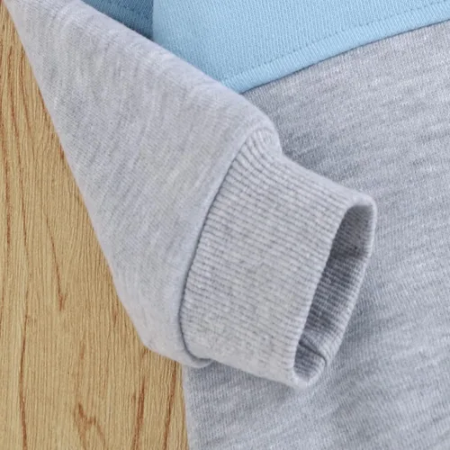Vista 5 de Ropa de bebé niño para otoño, de manga larga, ropa de invierno, sudadera y pantalones, conjunto de 2 piezas