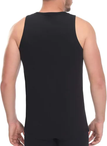 Vista 4 de Camisetas de algodón para hombre, cuello redondo, sin mangas, camisetas A