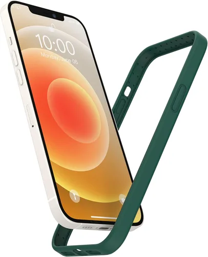 Vista 50 de Funda de silicona líquida para iPhone 12/12 Pro de 6.1 pulgadas, color negro [Absorción de golpes] [Protección de borde elevado]