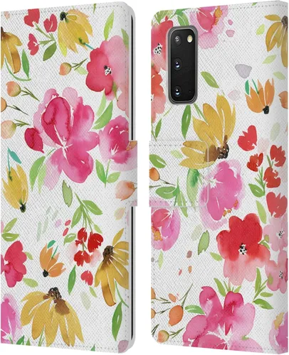 Vista 95 de Head Case Designs Officially Licensed Ninola Butterfly Nature Spring Floral Leather Wallet Case Compatible with Samsung Galaxy A07 4G