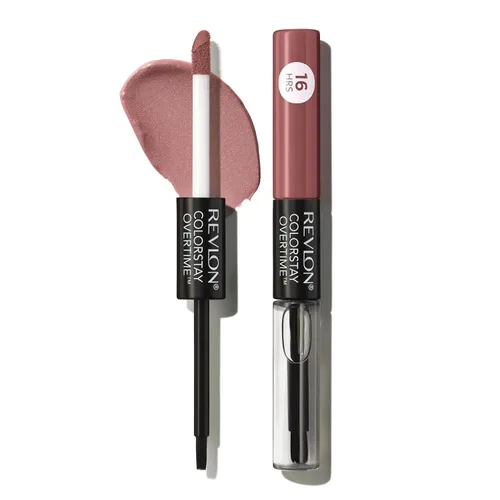 Vista 26 de Revlon Lápiz labial líquido con brillo de labios transparente, colorStay Overtime Lipcolor, relleno de calcetines para mujeres, 005 Infinite 005
