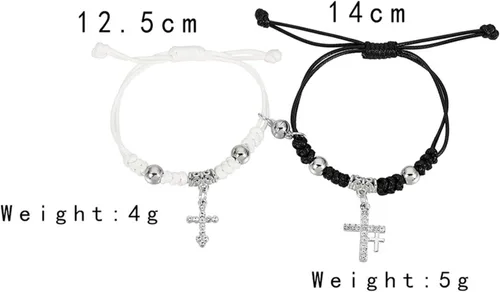 Vista 7 de Comelodiant Matching Bracelets for Best Friends 2PCS Adjustable Couple Ying Yang Bracelets Long Distance Friendship Bracelet Valentines Jewelry Gift