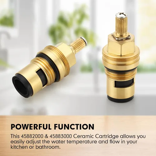 Vista 6 de Cartuchos de grifo para Grohe 45882000 45883000, Cartucho de cerámica fría caliente de 1/2 ″, montaje de repuesto de cartucho de cerámica de grifo