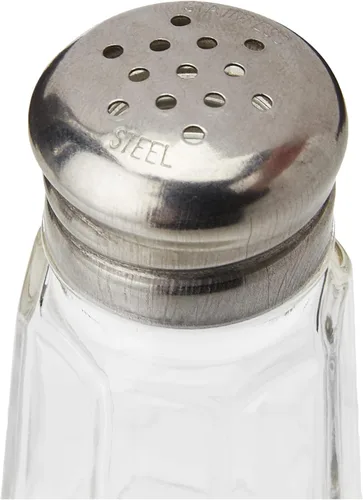 Vista 2 de American Metalcraft Salero/Pimentero con Tapa de Hongo de 1 oz