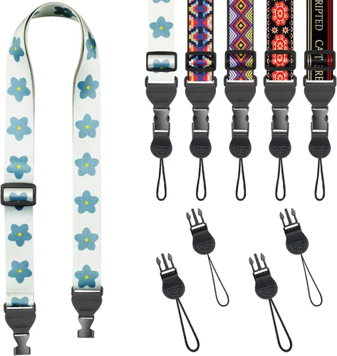 Vista 20 de FIEIL Correa de hombro ajustable, correa de nailon para cámara, cómoda correa para el cuello para iPad, tableta de teléfono celular, cámara, laptop