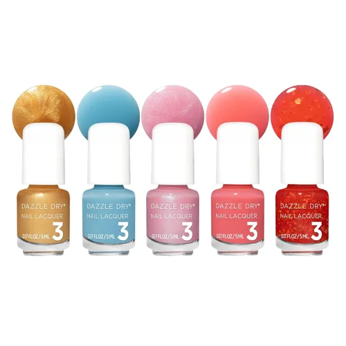 Vista 21 de Mini Flight Dazzle Dry – Afterparty – 5 mini lacas Juego de esmaltes de uñas de 5 piezas · Secado rápido · Larga duración · Manicuras no tóxicas