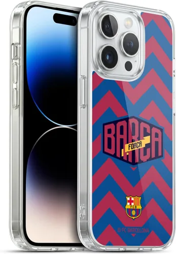 Vista 71 de Head Case Designs Funda de gel con licencia oficial del FC Barcelona con logotipo y patrón de Forca Barca [protección de grado militar] compatible