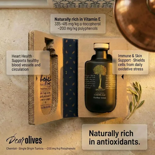 Vista 5 de Dear Olives™ Aceite de oliva virgen extra mediterráneo suave, cosecha temprana prensado en frío, sabor equilibrado y polifenoles, perfecto