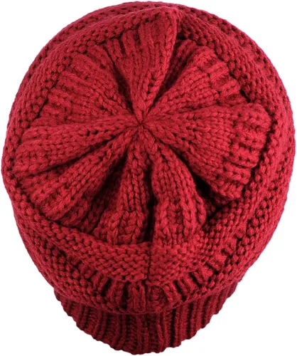 Vista 198 de C.C Trendy Warm Chunky Soft Stretch Cable Knit Beanie