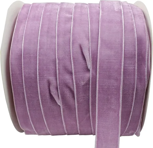 Vista 10 de Bobina de cinta de terciopelo de 10 yardas, disponible en muchos colores (Beige, 1 1/2 pulgadas)