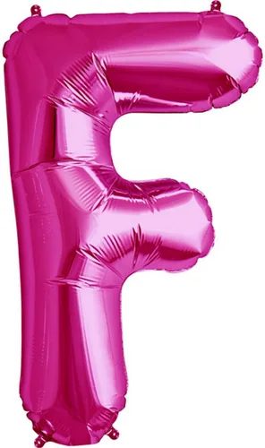 Vista 7 de Letra K - Globo de helio magenta - 34 pulgadas