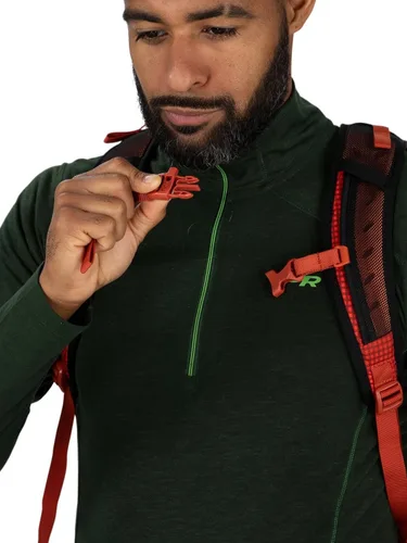 Vista 10 de Osprey Talon Pro 20L Mochila de senderismo para hombre con cinturón de cadera, color naranja marte