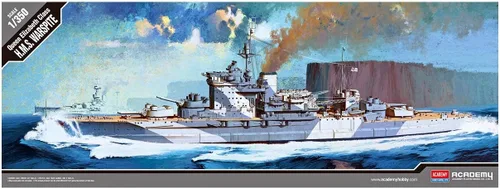 Vista 3 de Academy Queen Elizabeth Class H.M.S. Warspite Kit de construcción de modelo de barco
