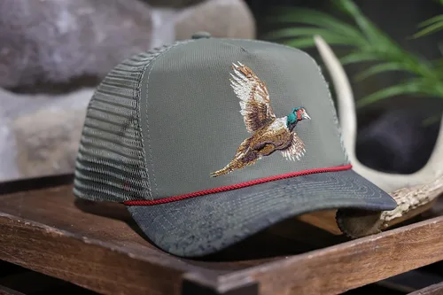 Vista 6 de Paramount Outdoors Sombreros de caza de aves de Upland para hombre, sombreros de camionero de faisán y codorniz