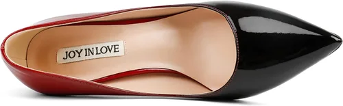 Vista 2 de JOY IN LOVE Zapatos de tacón medio con punta para mujer