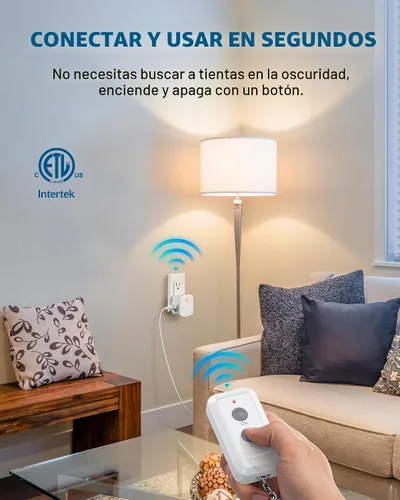 Vista 3 de Dewenwils - Outlet para control remoto, inalámbrico, controlador y receptor único, código de aprendizaje, amplio uso para electrodomésticos.
