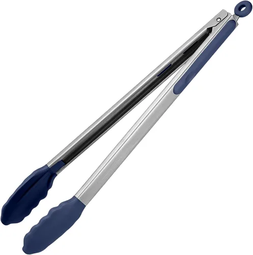 Vista 14 de Pinza de cocina resistente al calor de 600ºF: pinza de cocina de silicona U-Taste de 7 pulgadas con puntas de goma antiadherentes selladas firmes