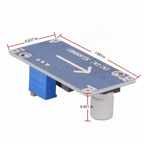 Vista 7 de XL6009 Convertidor de impulso de CC a CC 3.0-30V a 5-35V Módulo de potencia de transformador elevador, paquete de 6