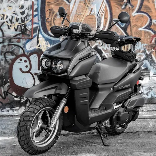Vista 7 de Mokuo - Guardamanos de motocicleta para Yamaha Zuma 125 2022-2023 – Deflector de viento en manillar, protector de mano
