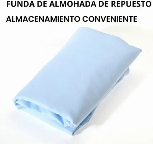Vista 4 de Funda de almohada de embarazo/funda de almohada en forma de U/Funda de almohada de embarazo/Funda de almohada de maternidad con funda de algodón Azul