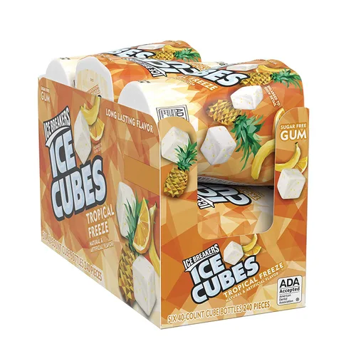 Vista 11 de ICE BREAKERS Ice Cubes - Botella de goma de mascar sin azúcar, 3.24 oz (40 piezas)